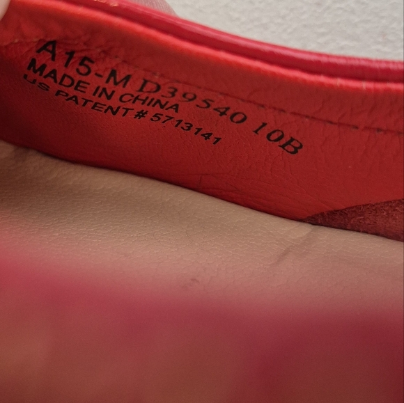 Cole Haan + Nike Air Red Leather Patent Cap Toe Milly Ballet Wedge Pump- Size 10 - Picture 13 of 16